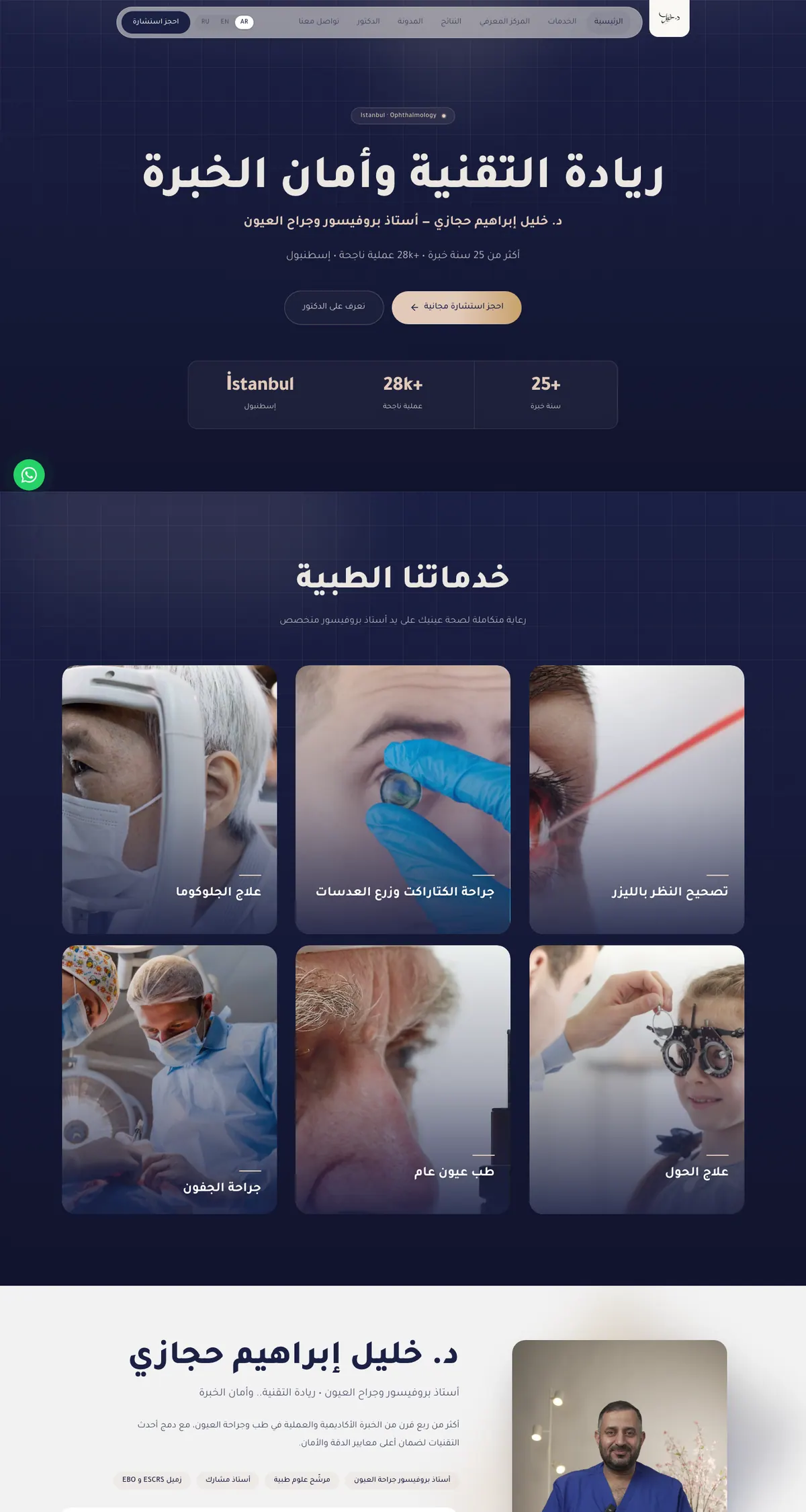 لقطة من موقع د. خليل حجازي